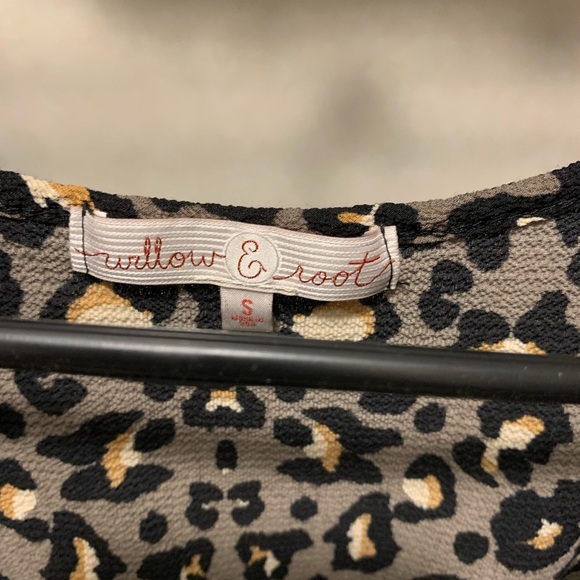 Cheetah Print Willow And Root Blouse - Picture 2 of 3